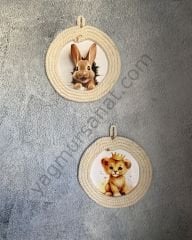 çocuk odası duvar süsü 2'li set