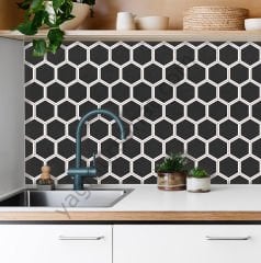 YAPIŞKANLI FOLYO- ZEMİN, BANYO, MUTFAK KAPLAMA 50×250 - siyah