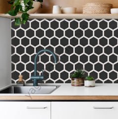 YAPIŞKANLI FOLYO- ZEMİN, BANYO, MUTFAK KAPLAMA 100×200 - siyah