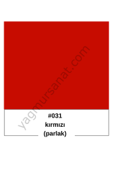PARLAK KIRMIZI YAPIŞKANLI FOLYO