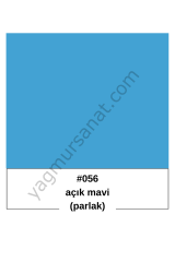 PARLAK AÇIK MAVİ YAPIŞKANLI FOLYO